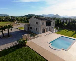Vista exterior de Finca rústica de lloguer en Pollença amb Aire condicionat, Piscina i Moblat