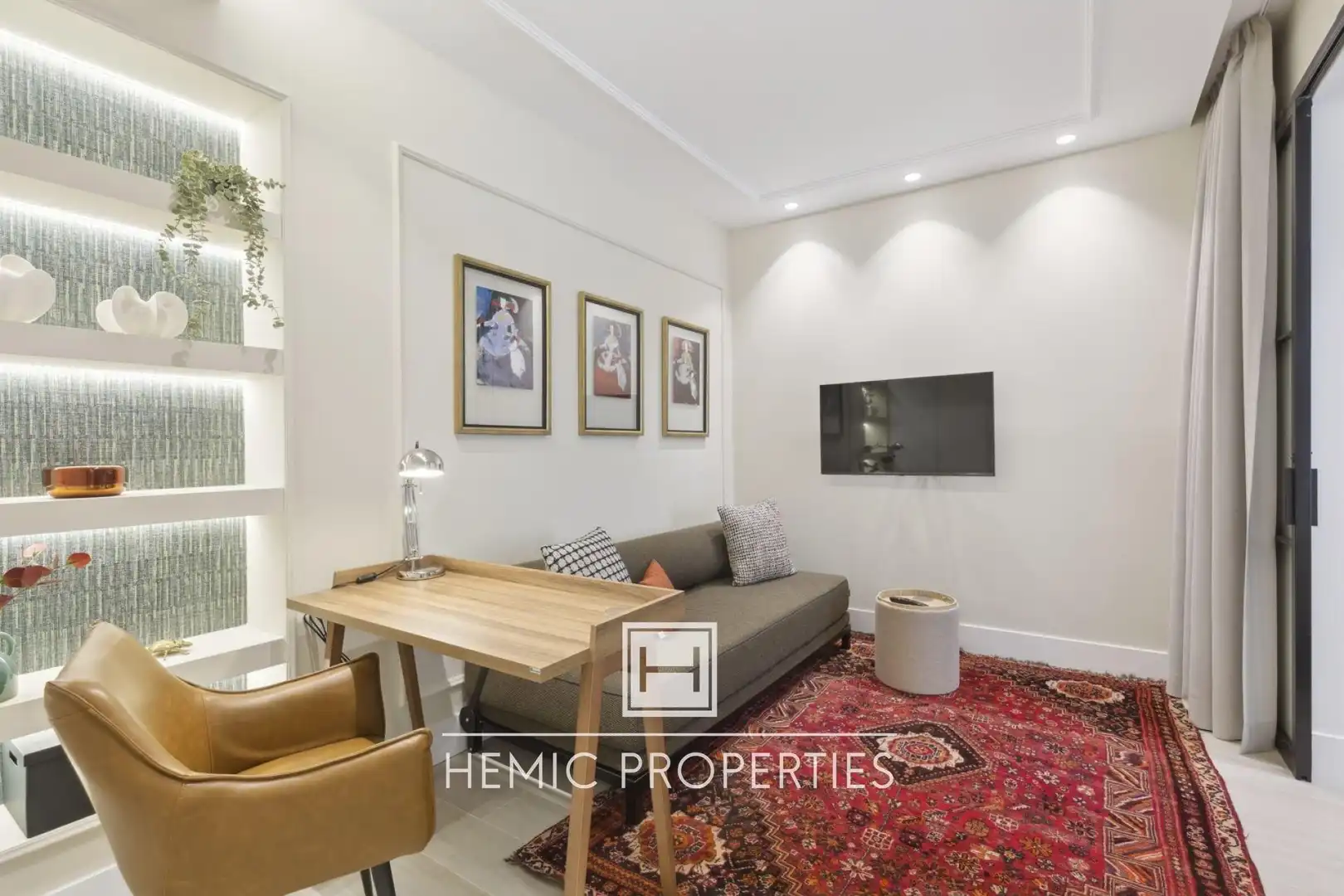Wohnzimmer von Wohnung zum Verkauf in Madrid mit Klimaanlage, Möbliert und Balkon