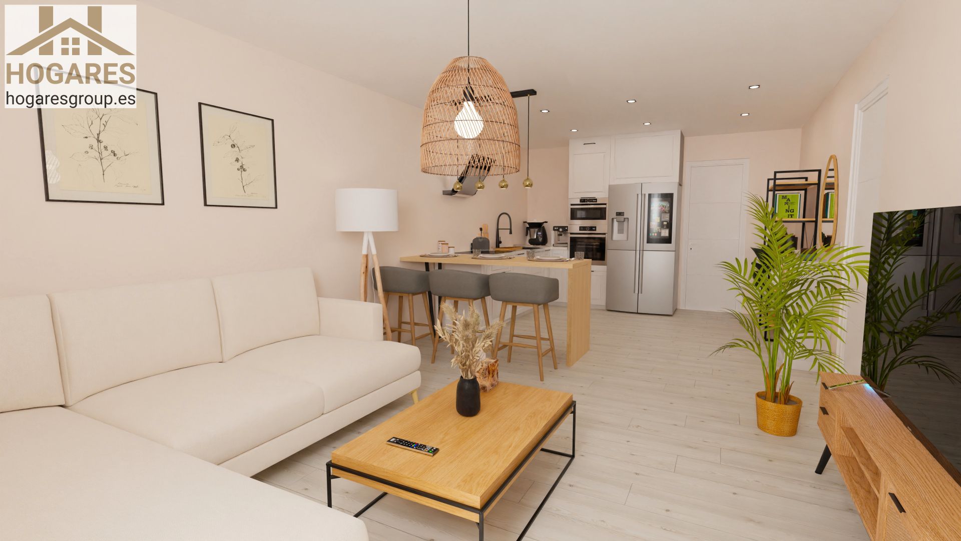 Living room of Flat for sale in Pinto  with Air Conditioner, Heating and Parquet flooring