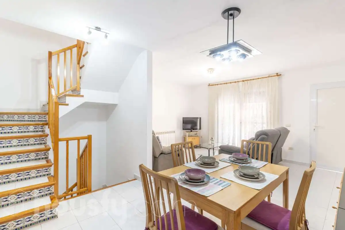 Living room of Detached homes for rent in Benicasim / Benicàssim  with Air Conditioner, Heating and Terrace