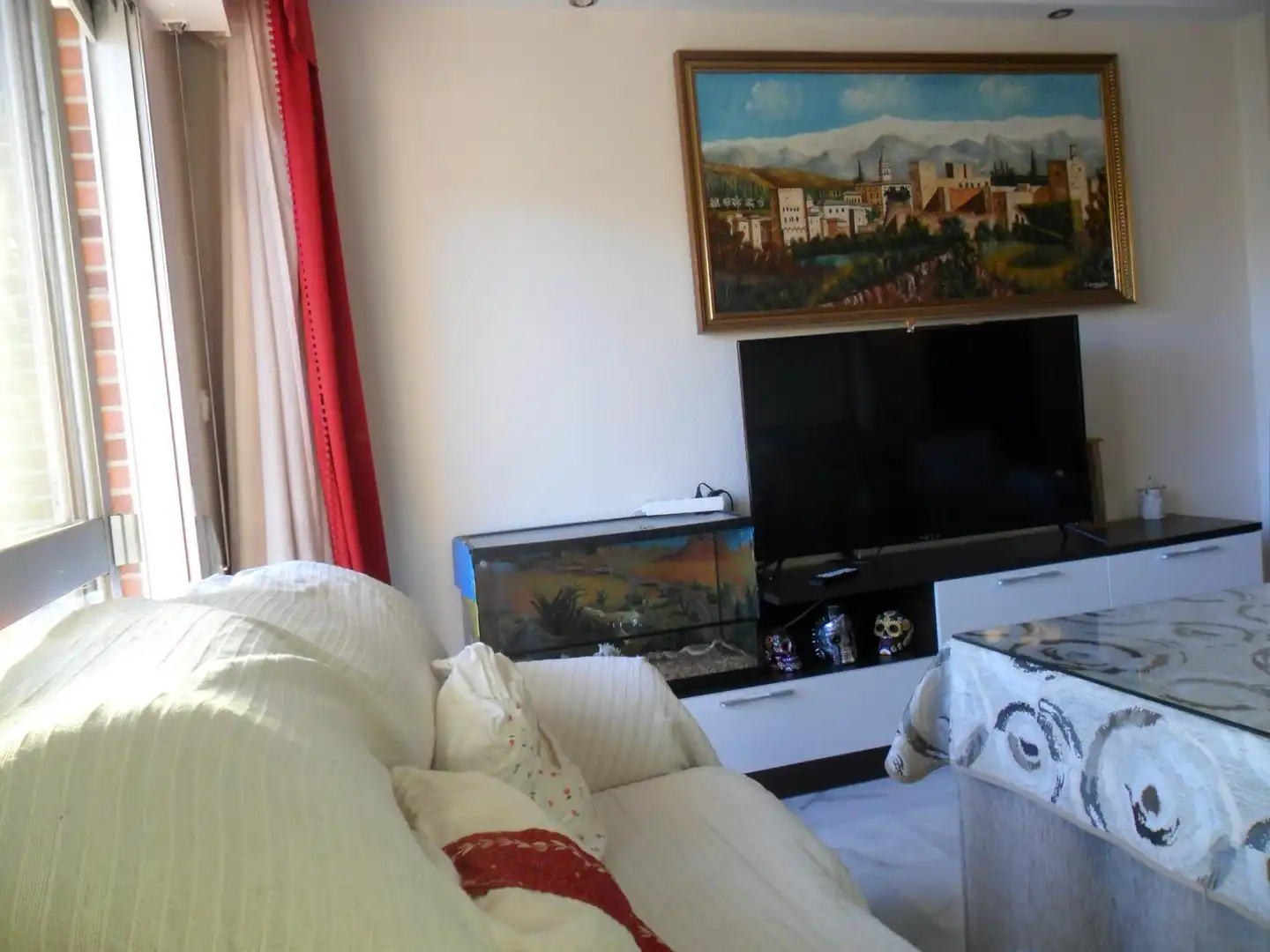 Living room of Flat for rent in Granada  with Terrace and Furnished
