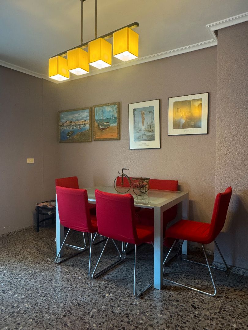 Dining room of Apartment for sale in Burriana / Borriana  with Terrace, Furnished and Community pool
