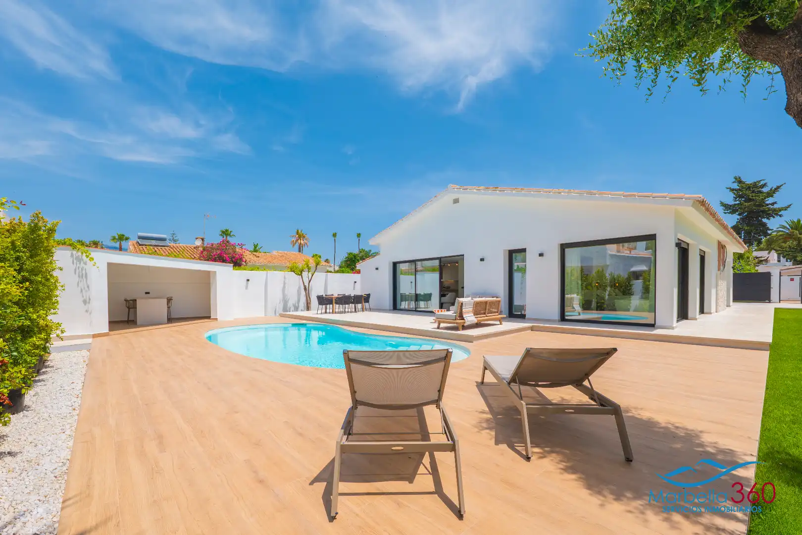 Terraza de Casa o chalet en venta en Estepona con Aire acondicionado, Calefacción y Jardín privado