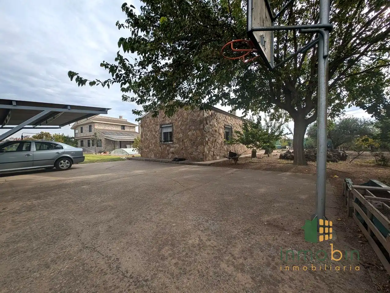 Vista exterior de Finca rústica en venta en Don Benito con Jardín privado y Piscina