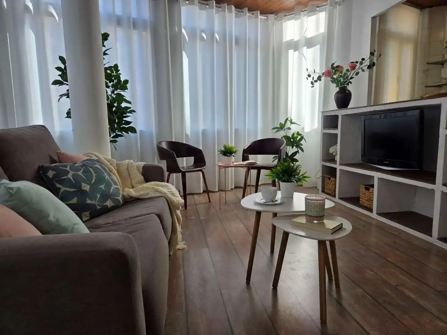 Sala d'estar de Pis de lloguer en Vinaròs amb Balcó
