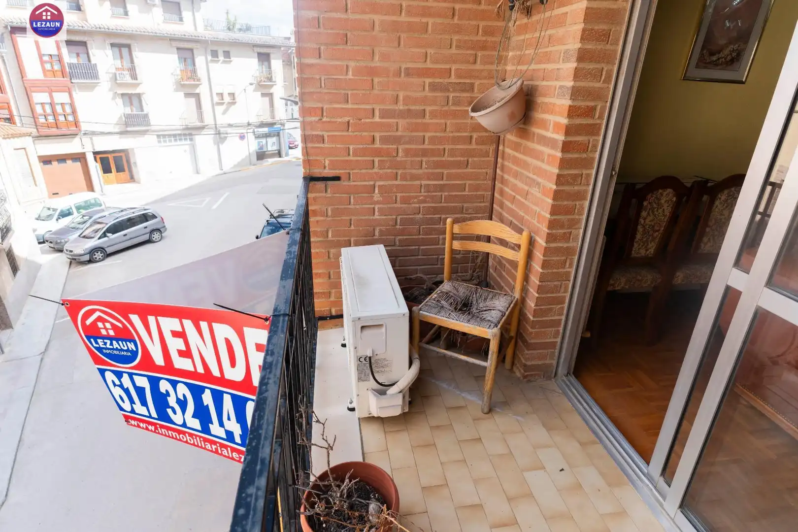 Balcony of Flat for sale in Falces  with Furnished