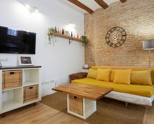 Sala d'estar de Apartament de lloguer en  Barcelona Capital amb Aire condicionat, Moblat i Forn