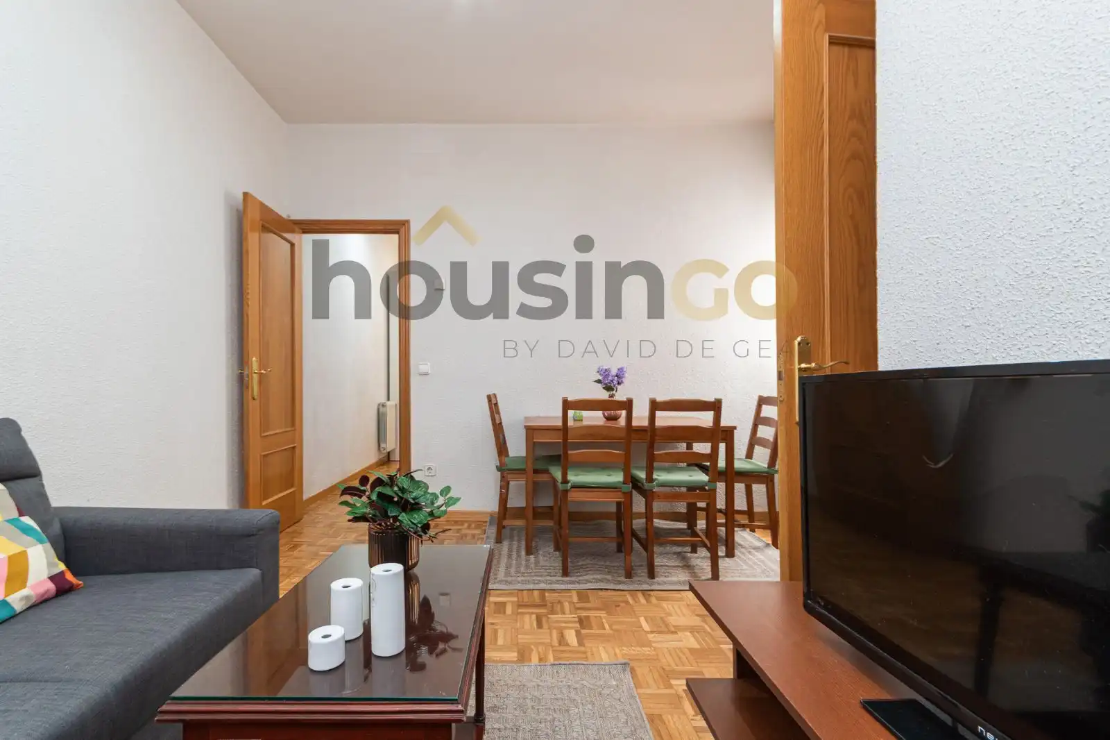Living room of Flat for rent in Madrid  with Heating and Furnished
