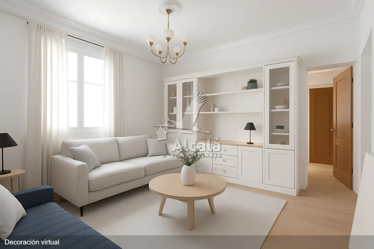 Sala de estar de Casa adosada en venta en Alcalá de Henares