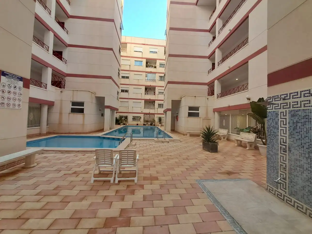 Swimming pool of Flat for sale in Torrevieja  with Furnished