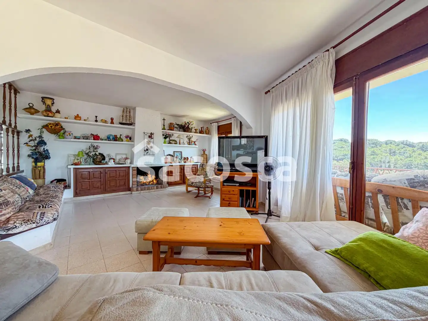 Sala de estar de Casa o chalet en venta en Lloret de Mar con Calefacción, Jardín privado y Trastero