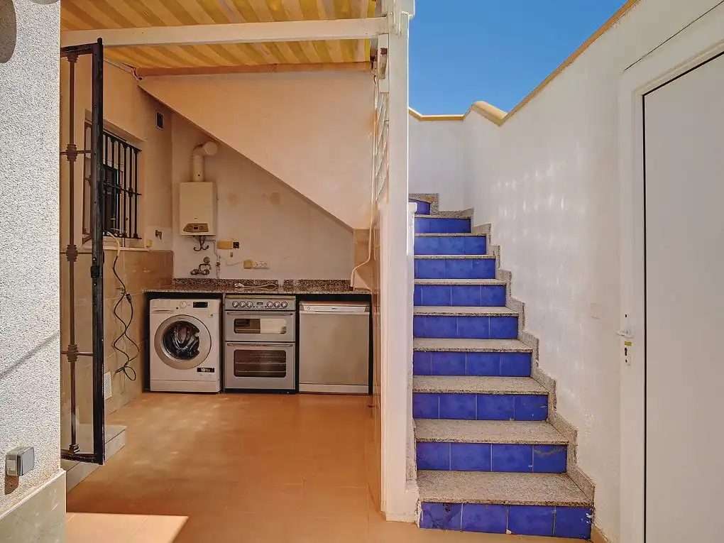 Küche von Haus oder Chalet zur Miete in Orihuela mit Klimaanlage, Privatgarten und Parkett