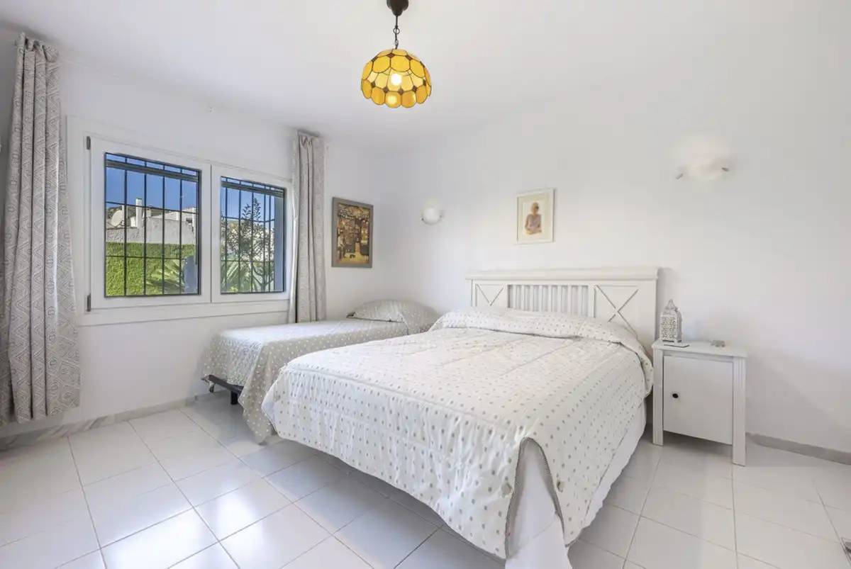Bedroom of Houses for sale in Manilva  with Air Conditioner, Private garden and Community pool