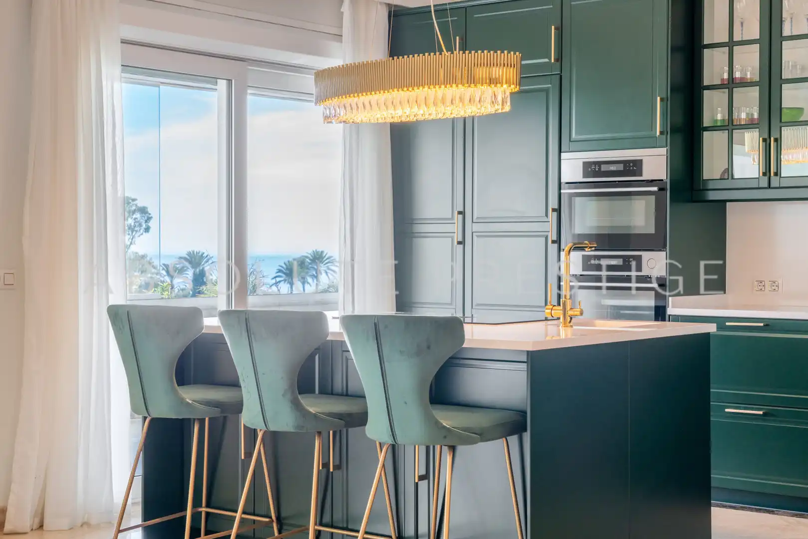 Cocina de Apartamento en venta en Marbella con Aire acondicionado, Terraza y Piscina
