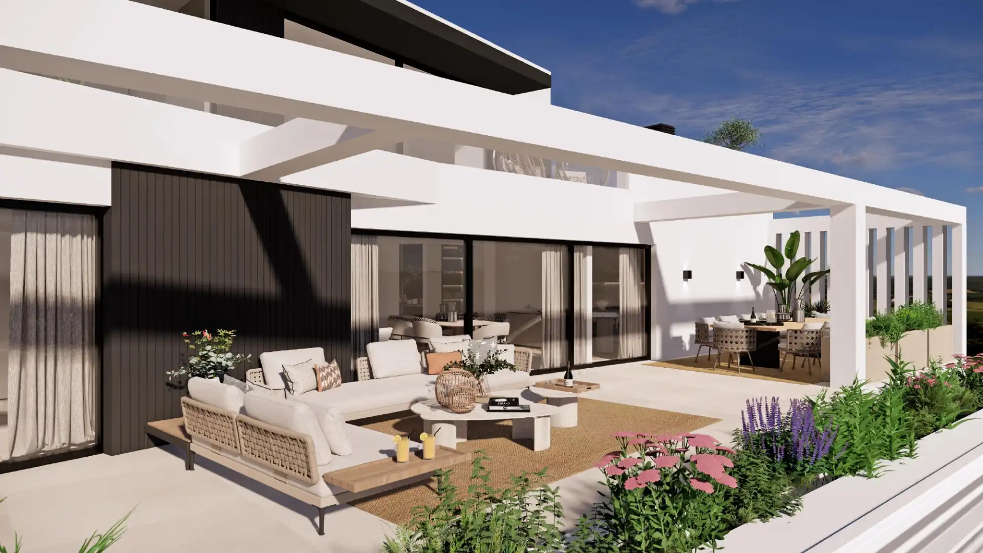 Terrace of Houses for sale in Alhaurín de la Torre  with Air Conditioner, Heating and Private garden