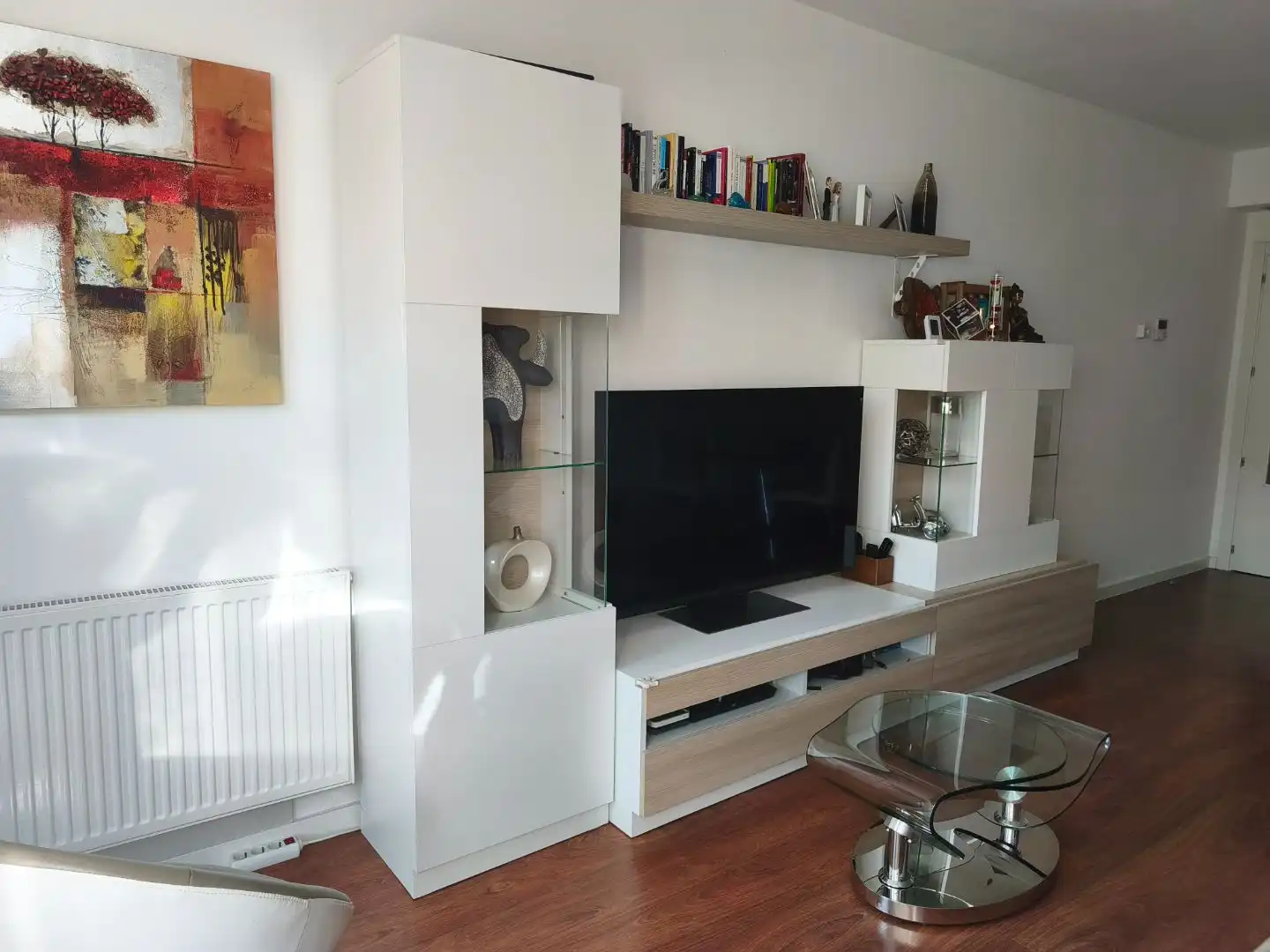 Living room of Flat for sale in  Madrid Capital  with Air Conditioner and Balcony