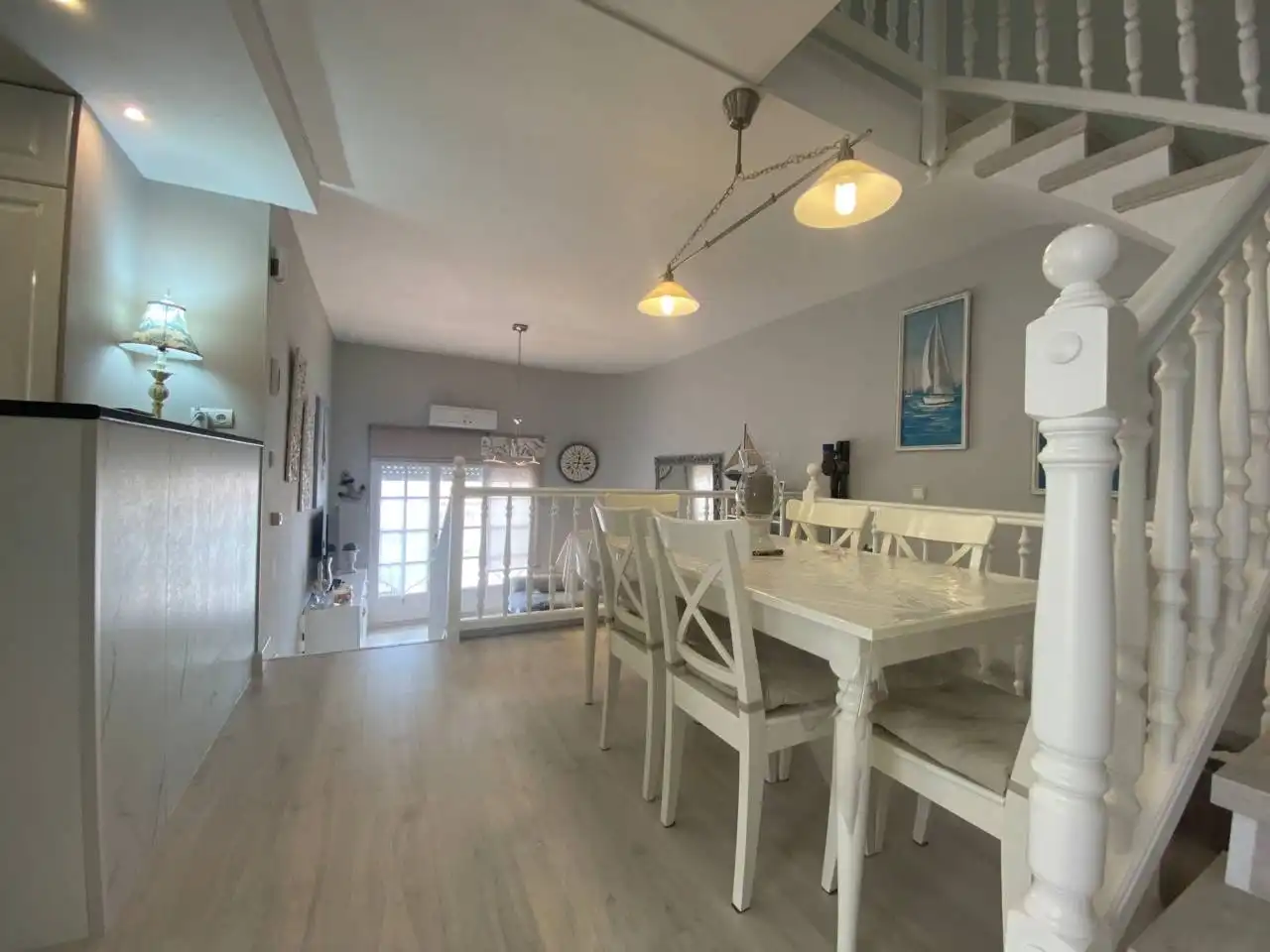 Comedor de Casa adosada en venta en Mont-roig del Camp con Aire acondicionado, Parquet y Terraza
