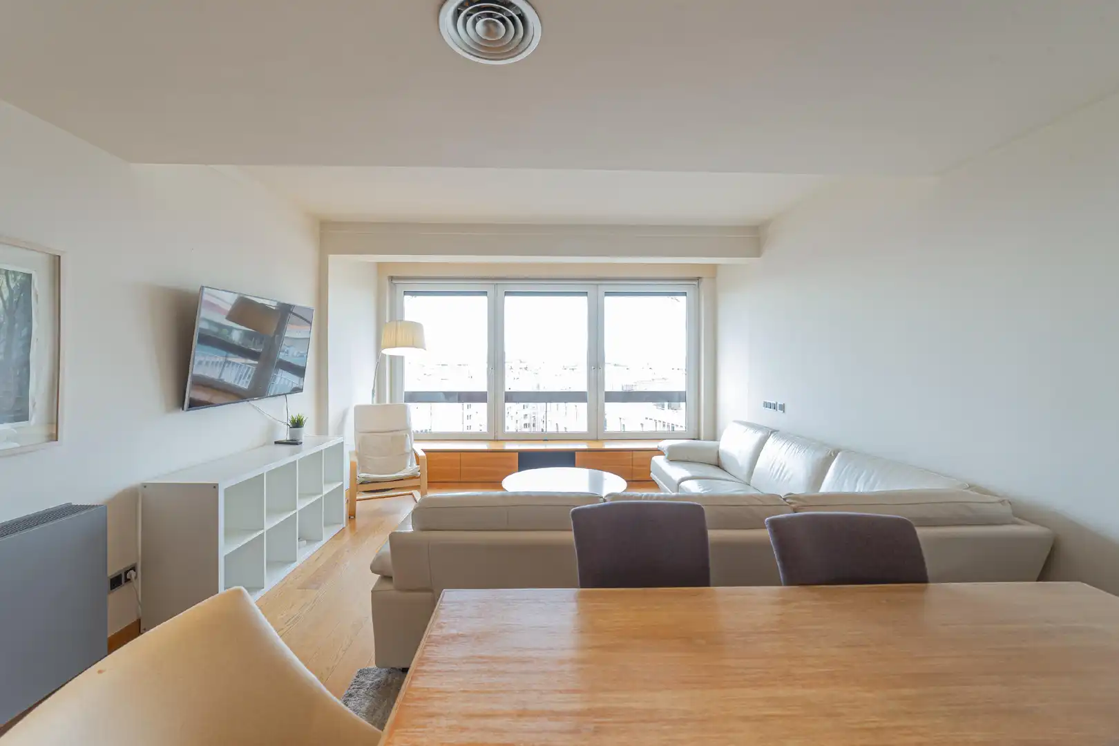 Sala de estar de Piso en venta en Barcelona con Aire acondicionado, Calefacción y Parquet
