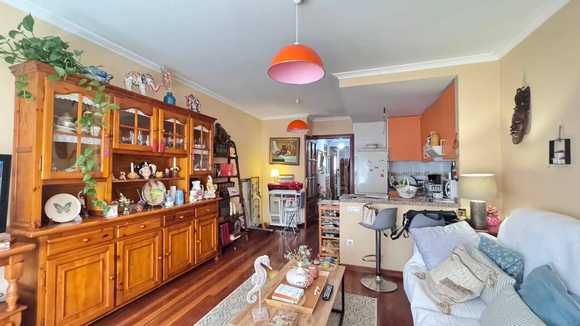 Sala de estar de Apartamento en venta en Gijón  con Calefacción, Parquet y Trastero