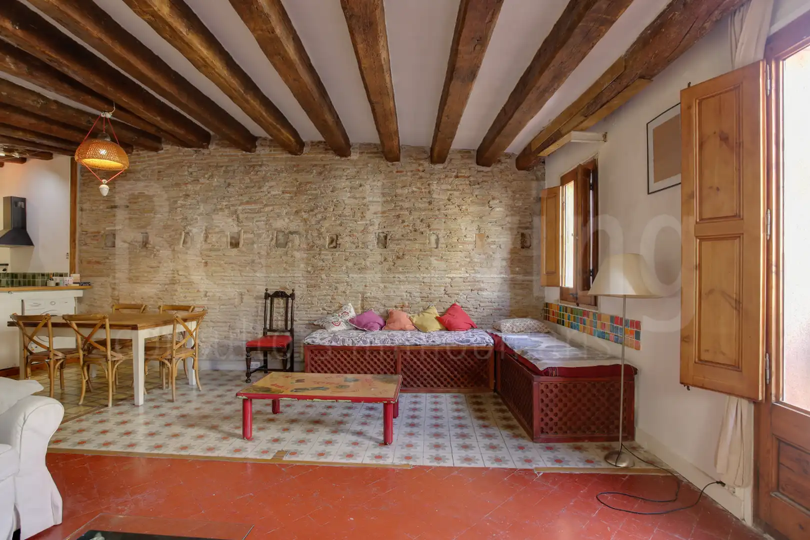 Sala de estar de Piso en venta en Barcelona con Aire acondicionado, Calefacción y Amueblado