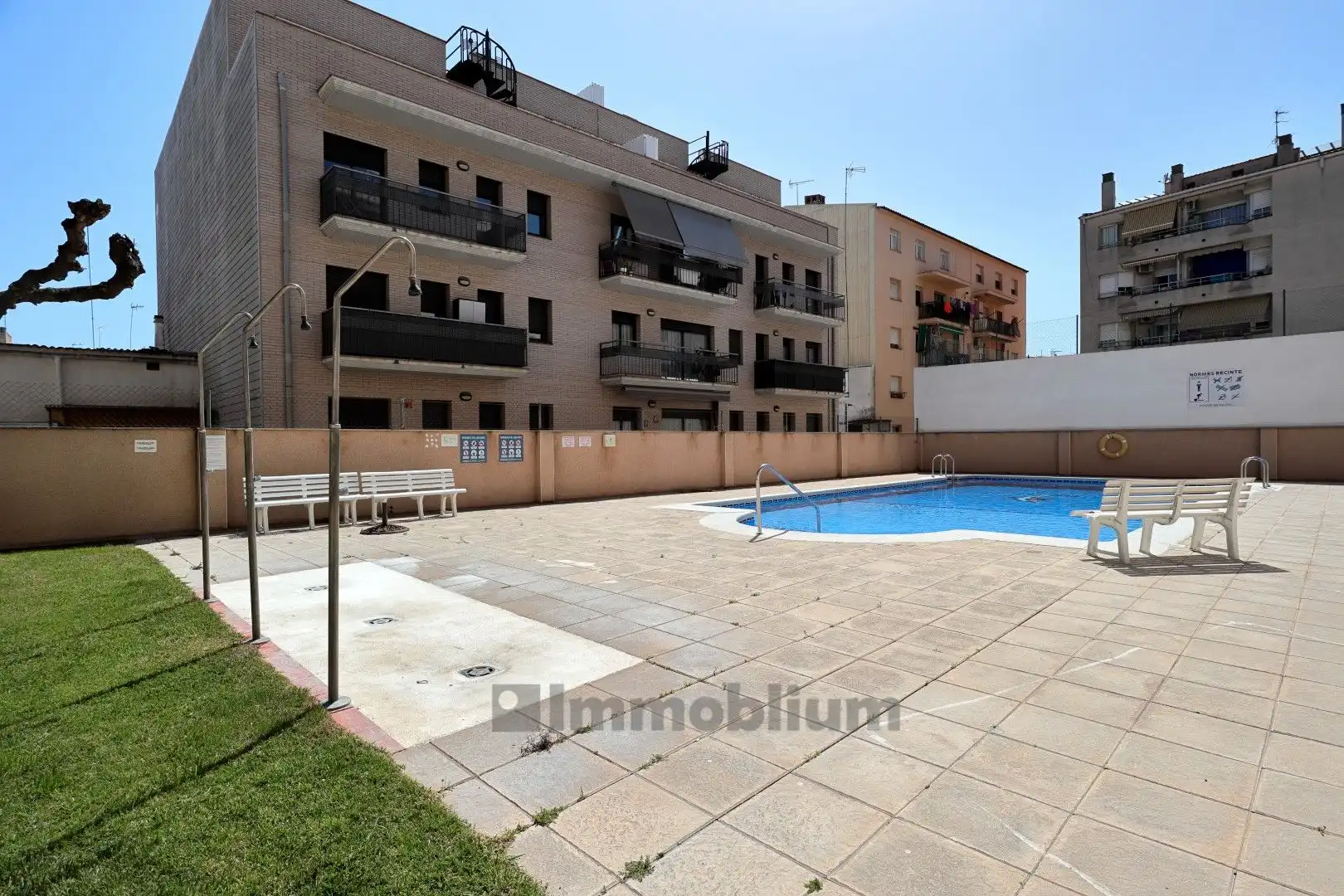Schwimmbecken von Wohnung zur Miete in Torredembarra mit Klimaanlage, Heizung und Privatgarten