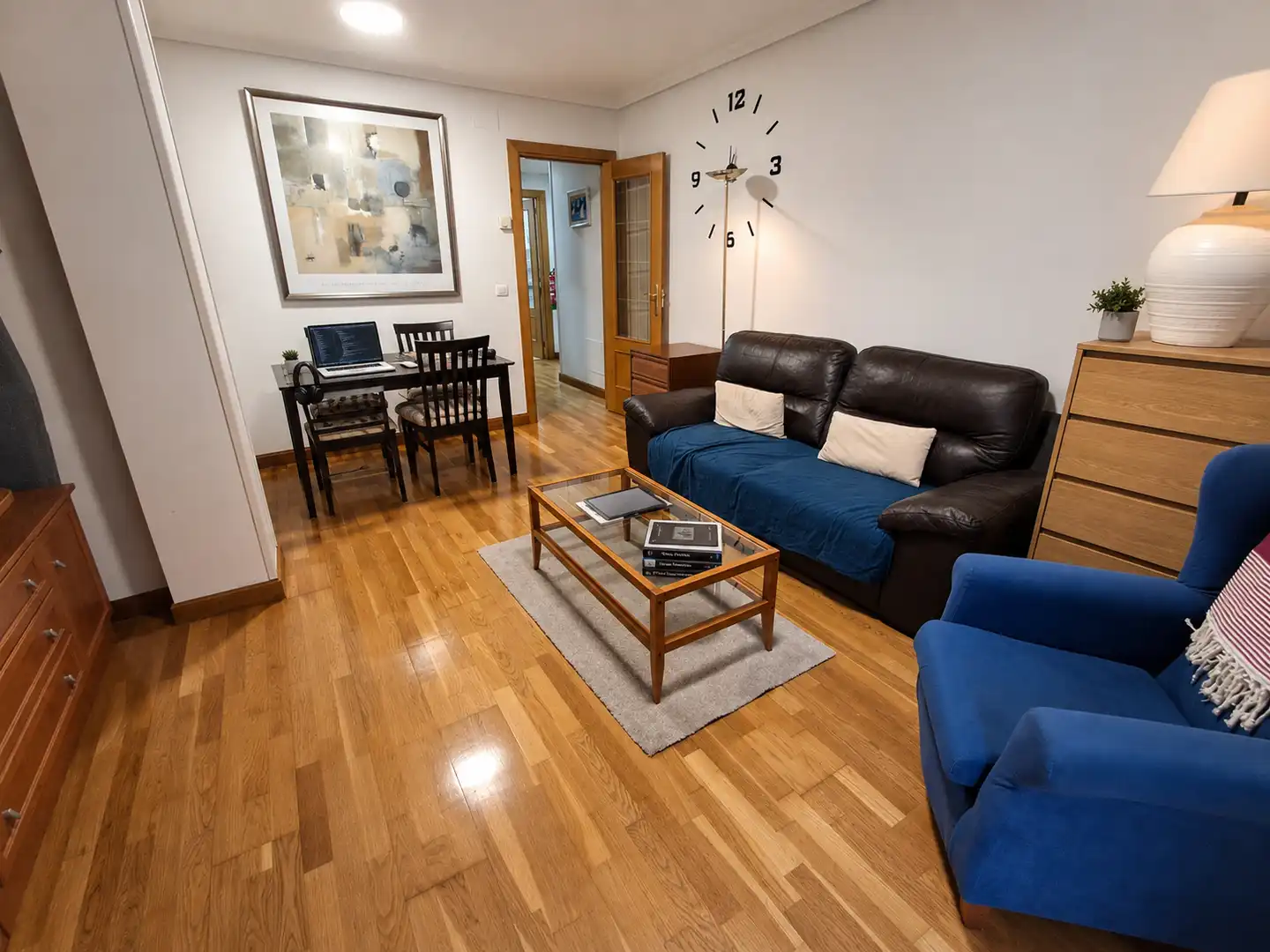 Sala d'estar de Pis de lloguer en Santander amb Calefacció, Moblat i Forn