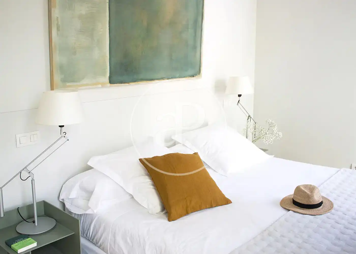 Schlafzimmer von Wohnung zur Miete in Madrid mit Klimaanlage, Heizung und Möbliert