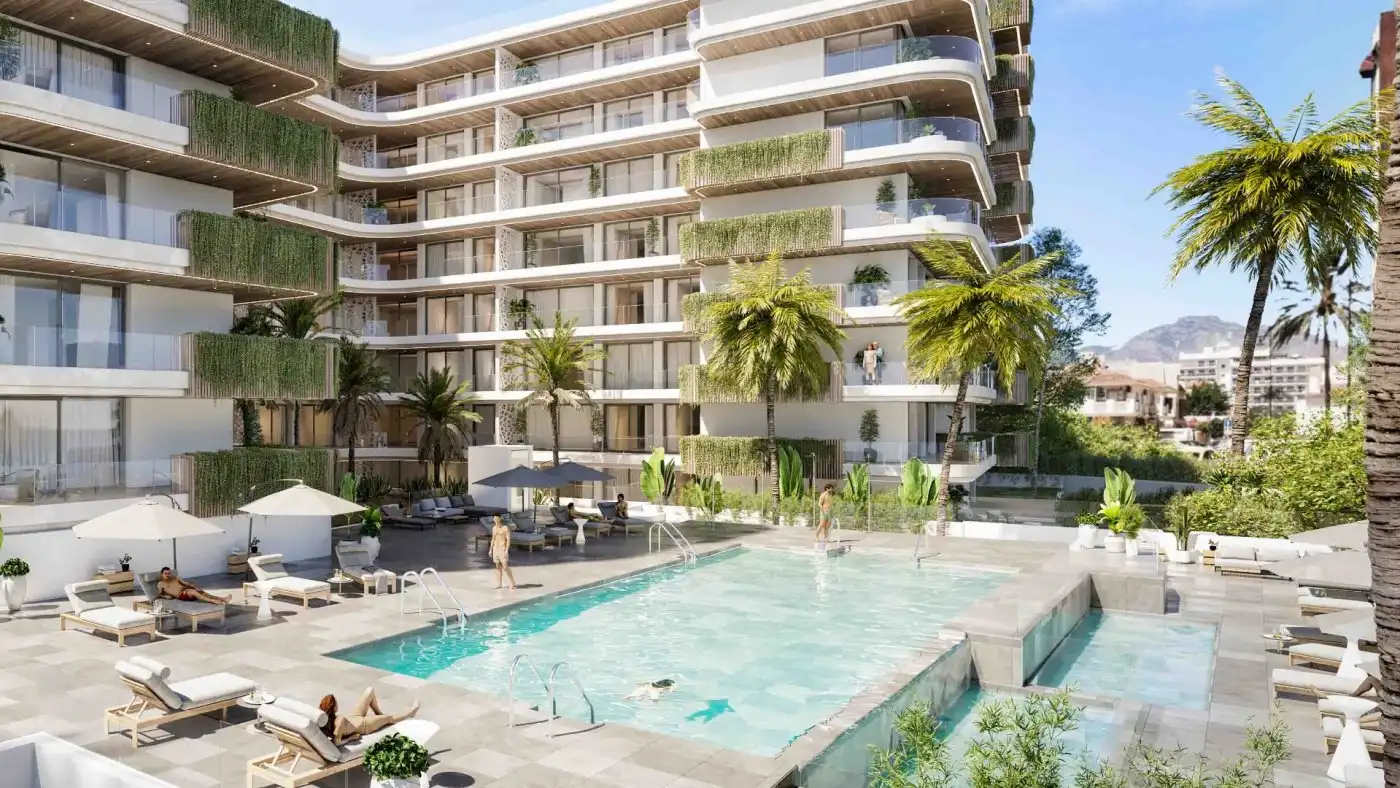 Swimming pool of Flat for sale in Fuengirola  with Air Conditioner, Heating and Terrace