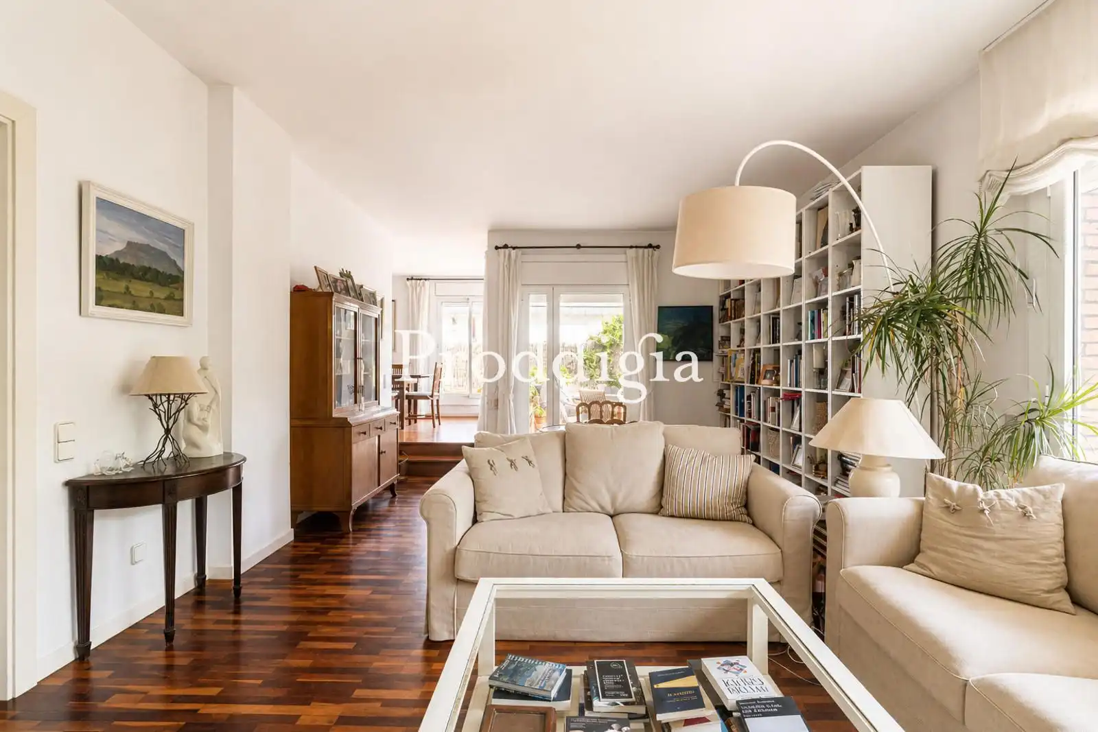 Living room of Houses for sale in Sant Cugat del Vallès  with Heating and Swimming Pool