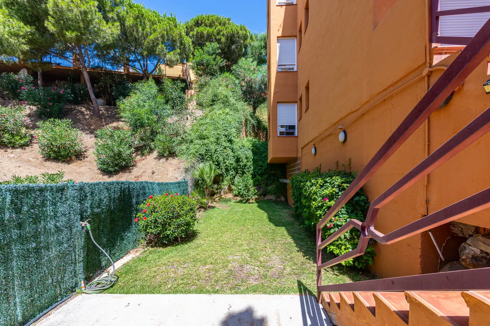 Jardín de Planta baja en venta en Mijas con Aire acondicionado, Jardín privado y Terraza
