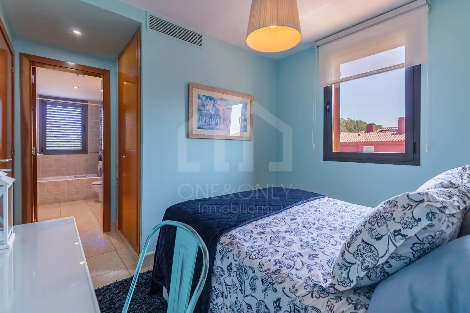 Schlafzimmer von Haus oder Chalet zur Miete in Mont-roig del Camp mit Klimaanlage, Heizung und Privatgarten