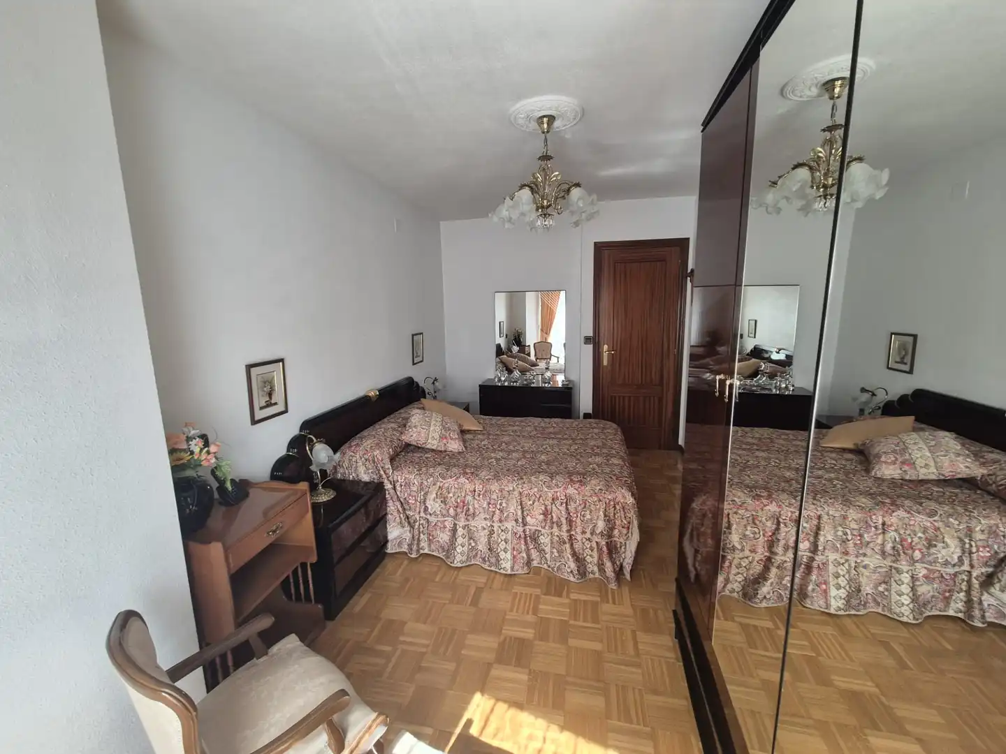 Schlafzimmer von Wohnung zum Verkauf in Palencia mit Heizung, Parkett und Terrasse