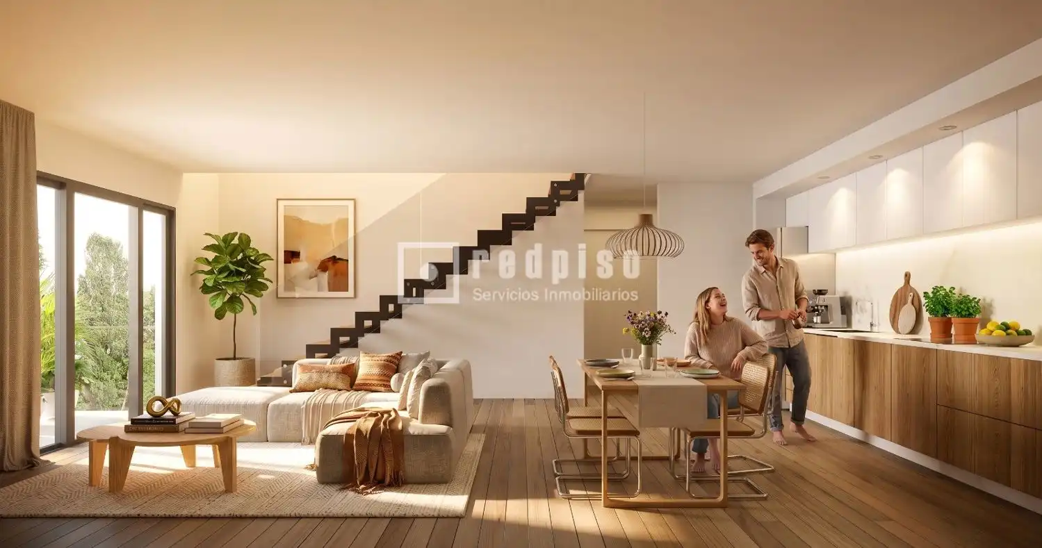 Wohnzimmer von Dachboden zum Verkauf in Seseña mit Klimaanlage, Heizung und Privatgarten