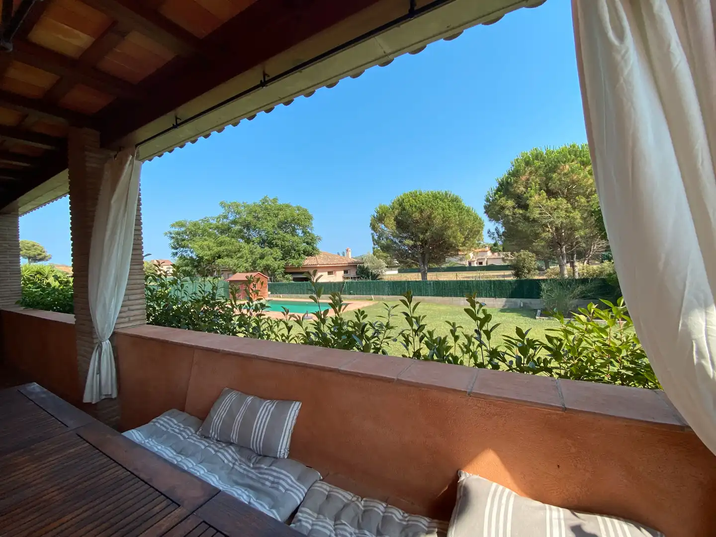Jardín de Casa o chalet en venta en Mont-ras con Aire acondicionado, Calefacción y Jardín privado