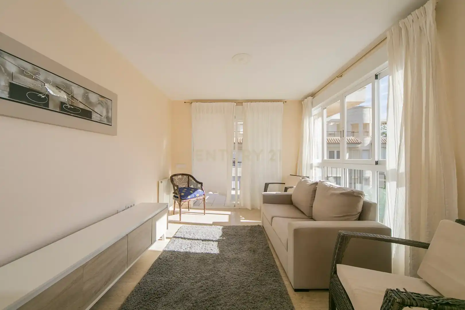 Living room of Flat for rent in Calpe / Calp  with Furnished, Oven and Washing machine