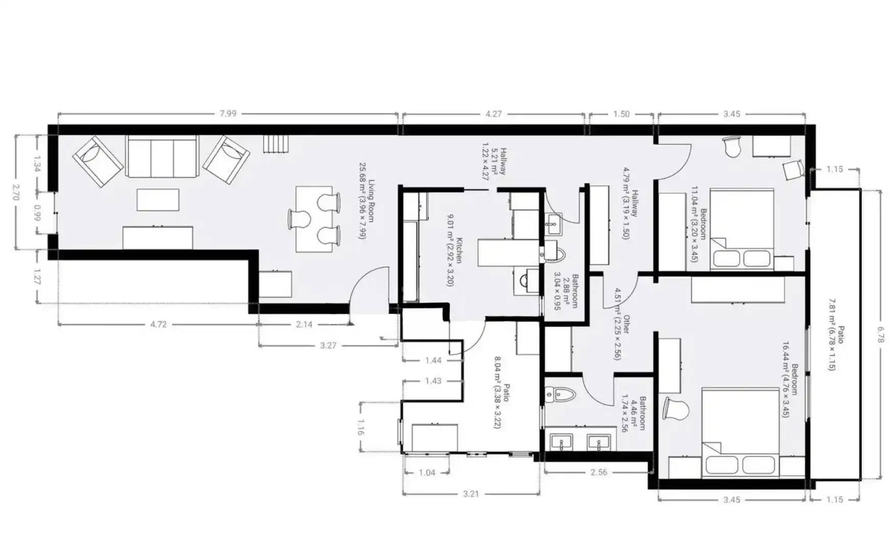 Wohnung mit Terrasse zum Verkauf in Calle d'Enric Granados, imagen 42