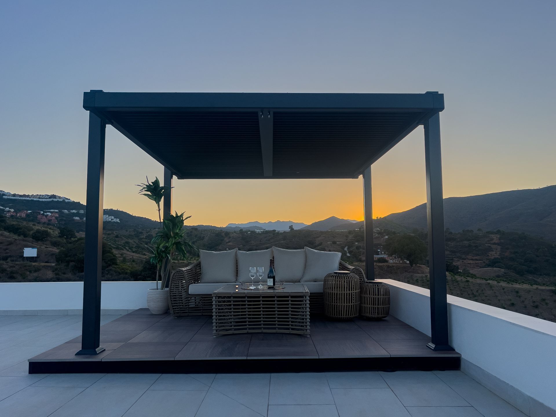 Terraza de Casa o chalet en venta en Mijas con Aire acondicionado, Jardín privado y Terraza