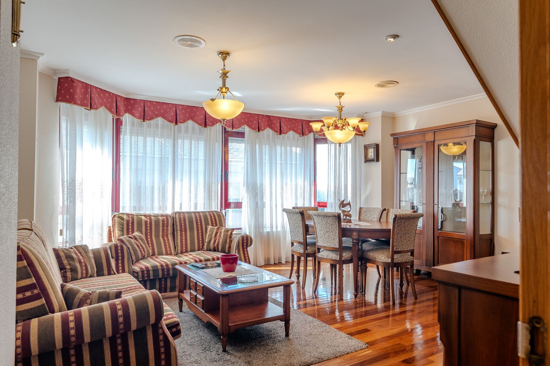 Living room of Duplex for sale in Lugo Capital  with Heating, Parquet flooring and Storage room
