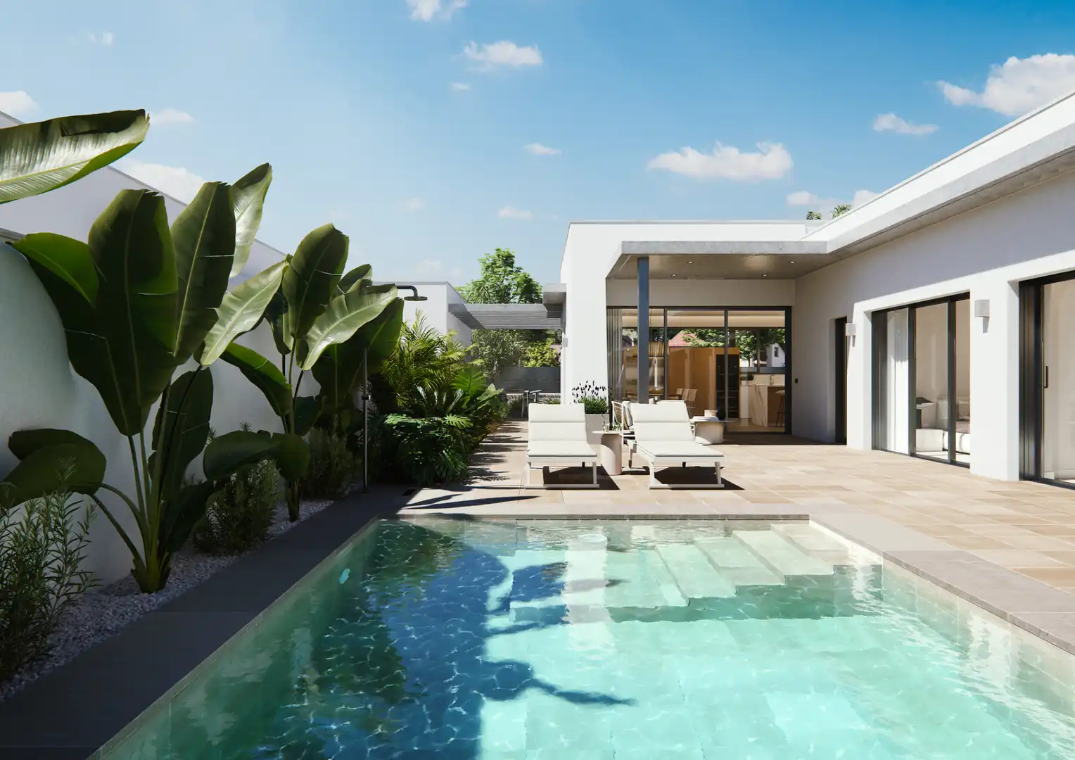 Piscina de Casa o chalet en venta en San Javier con Aire acondicionado, Calefacción y Jardín privado