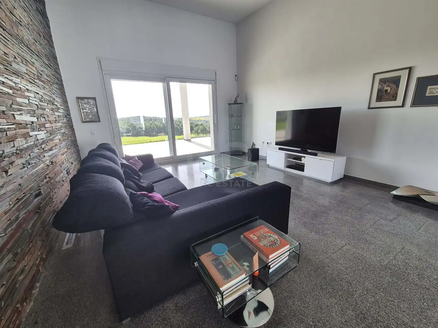 Living room of Houses for sale in Alburquerque  with Heating, Terrace and Swimming Pool
