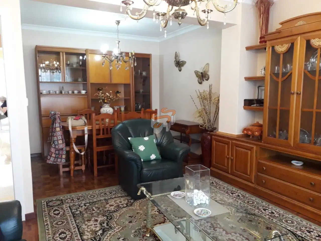 Wohnzimmer von Wohnung zur Miete in Ferrol mit Terrasse und Möbliert