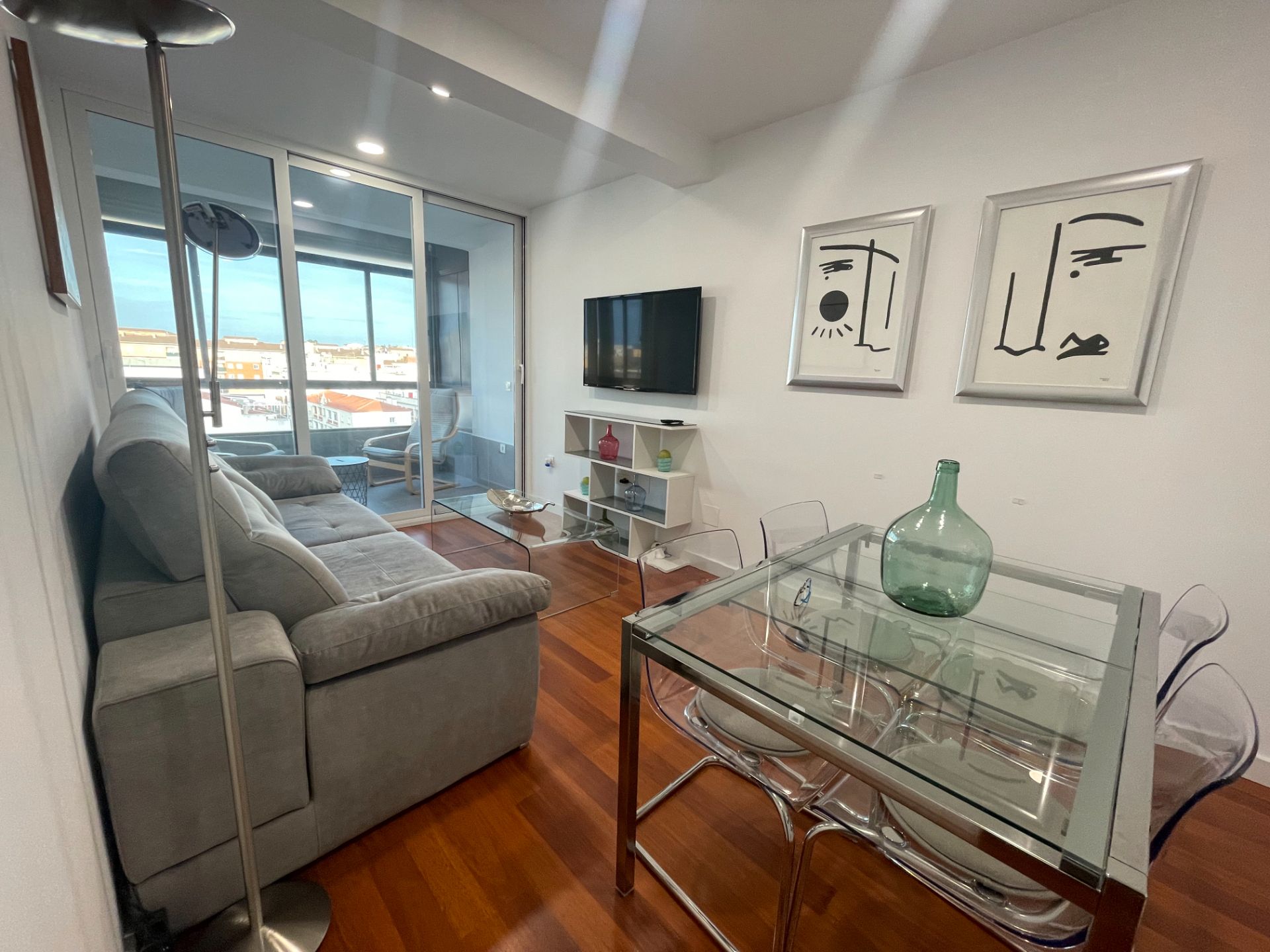 Living room of Flat to rent in Badajoz Capital  with Air Conditioner, Heating and Parquet flooring