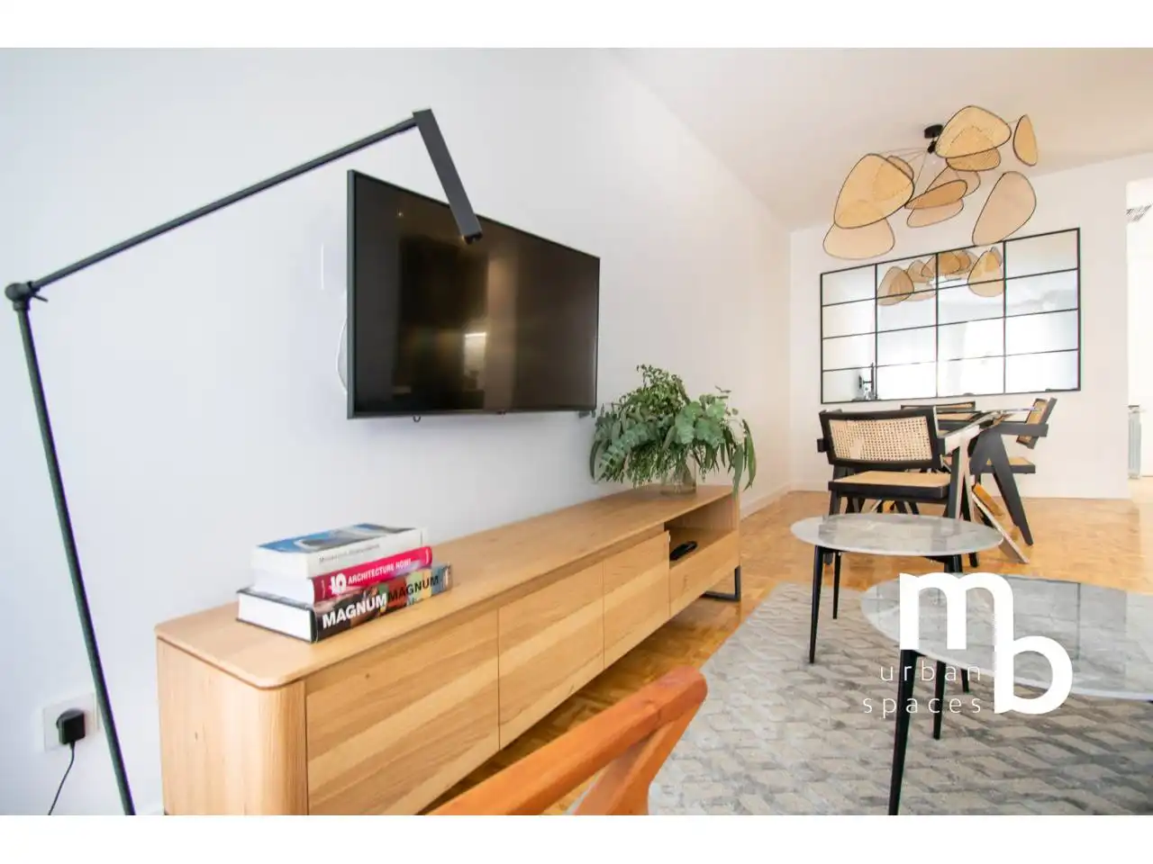 Sala de estar de Piso de alquiler en Madrid con Aire acondicionado, Calefacción y Parquet
