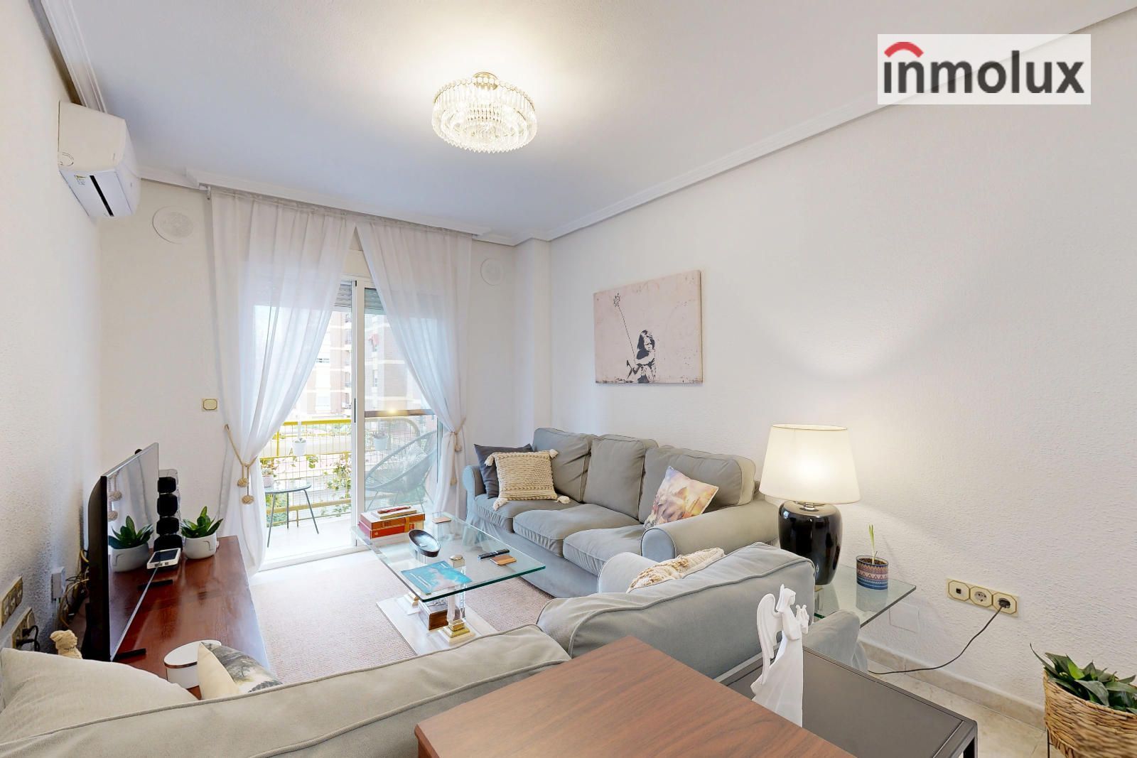 Sala d'estar de Pis en venda en Alicante / Alacant amb Aire condicionat, Calefacció i Terrassa