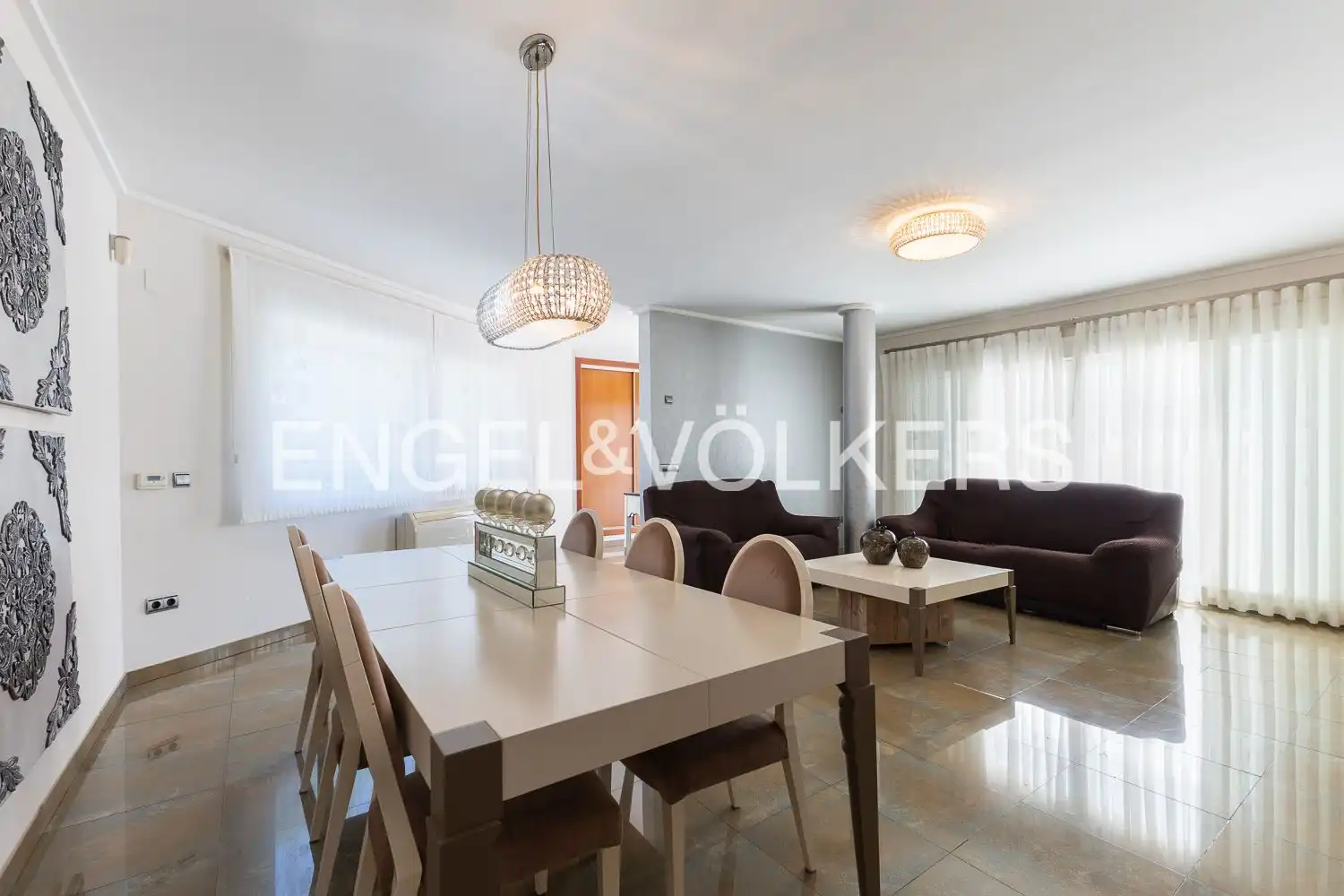 Dining room of Houses for sale in Villanueva de Castellón  with Air Conditioner, Heating and Terrace