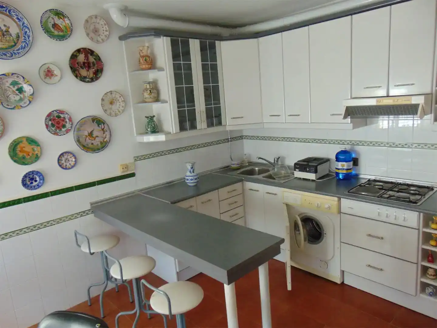 Cocina de Casa o chalet en venta en Aldeanueva de Barbarroya con Aire acondicionado, Parquet y Trastero