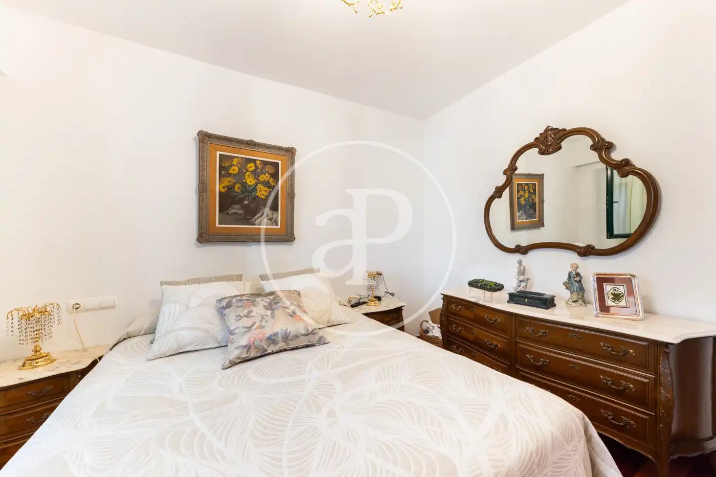 Schlafzimmer von Wohnung zum Verkauf in  Palma de Mallorca mit Klimaanlage, Heizung und Privatgarten