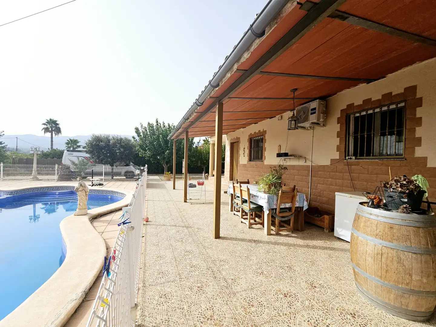 Terrassa de Casa o xalet en venda en Librilla amb Aire condicionat, Jardí privat i Piscina