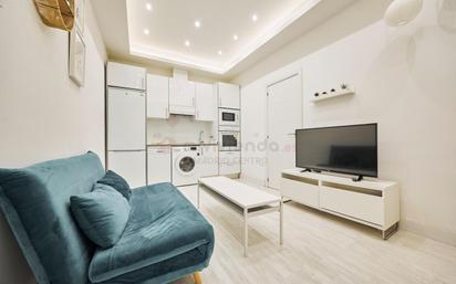 Living room of Flat for sale in  Madrid Capital  with Air Conditioner, Heating and Furnished