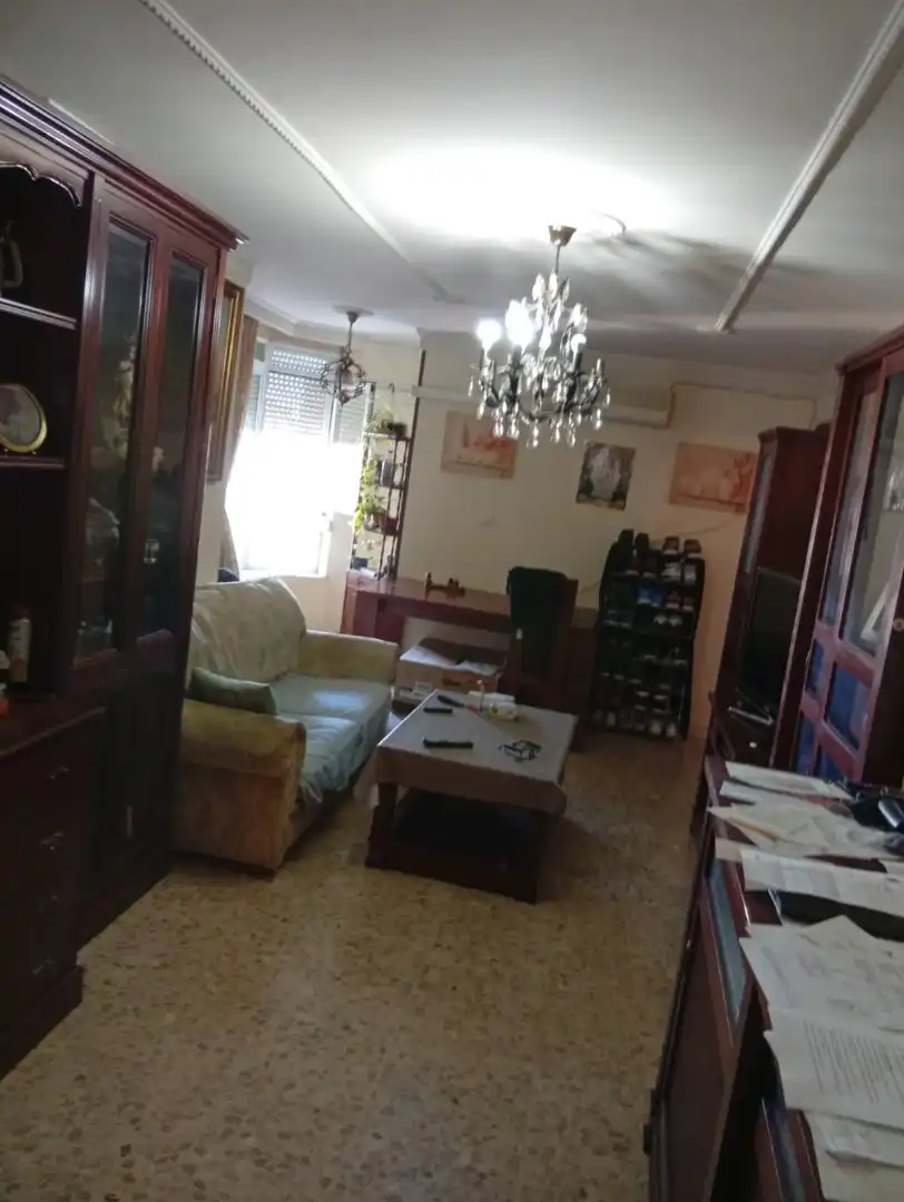 Sala de estar de Piso en venta en Sanlúcar de Barrameda con Aire acondicionado, Calefacción y Amueblado